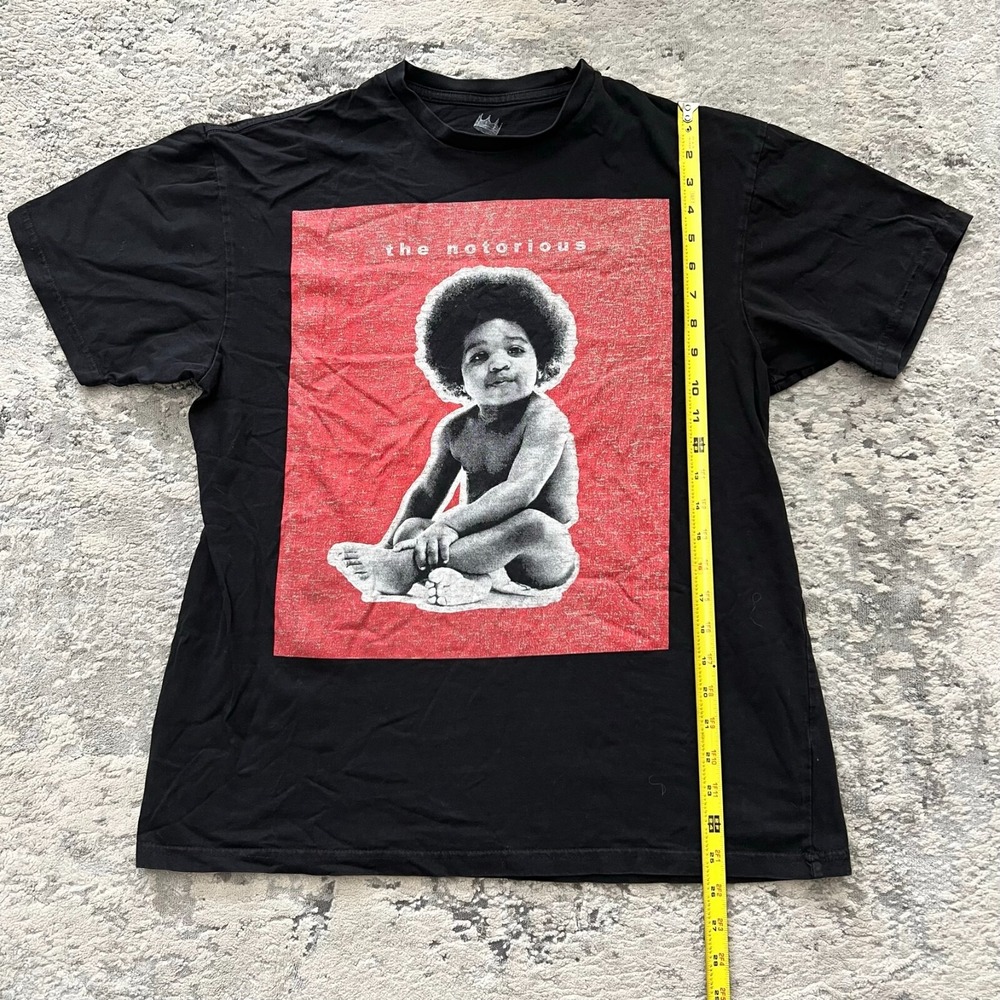 The Notorious Big Hypnotize Black Graphic T-shirt Adult Size L Music Hip Hop Rap
